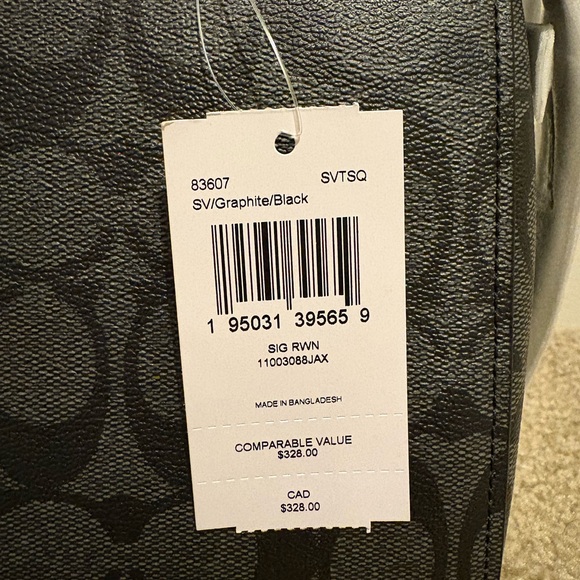 Coach Black Signature Satchel - Picture 4 of 5